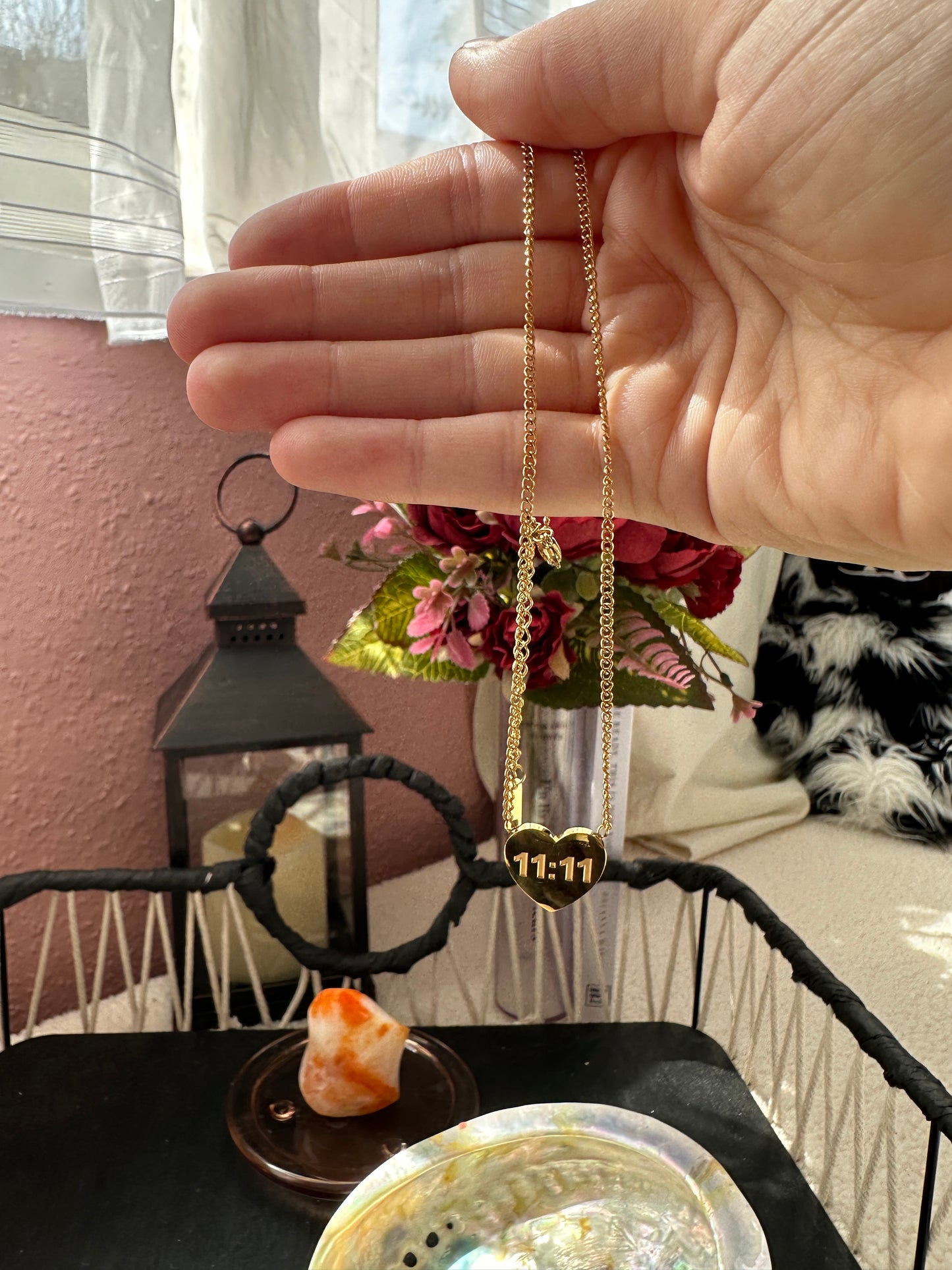 1111 Heart shaped necklace