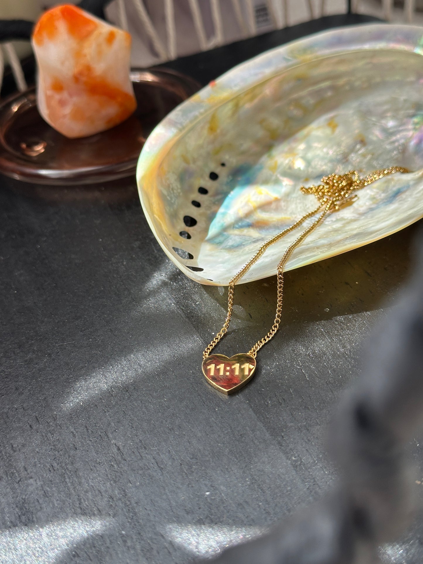 1111 Heart shaped necklace