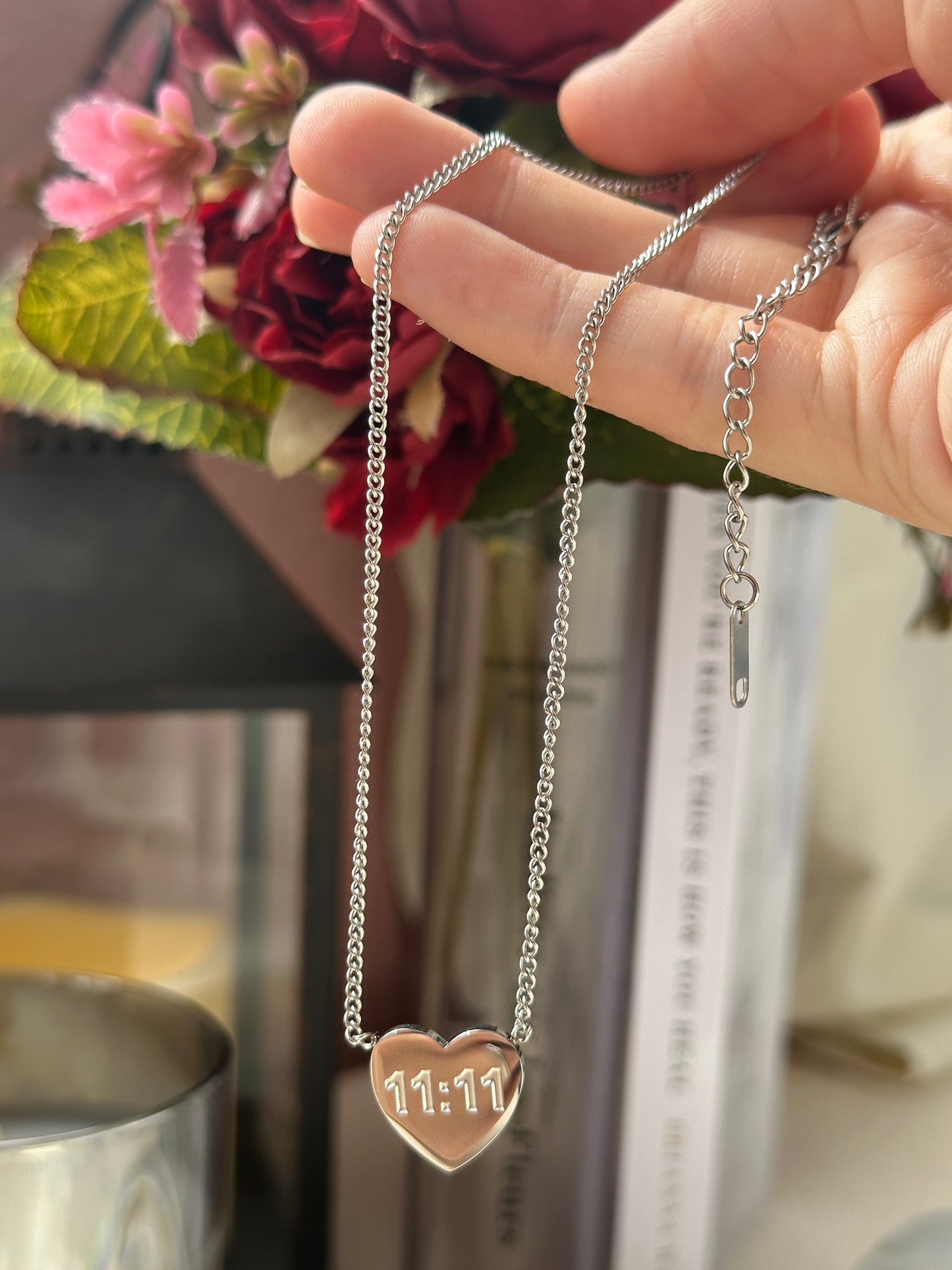 1111 Heart shaped necklace