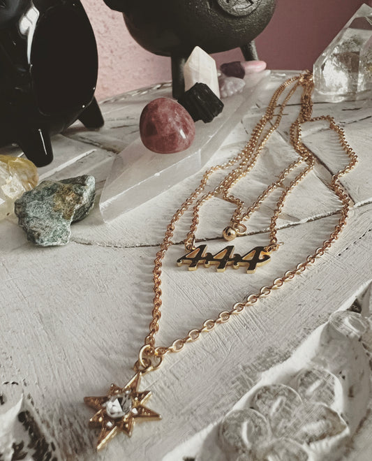 Angel number 444 necklace