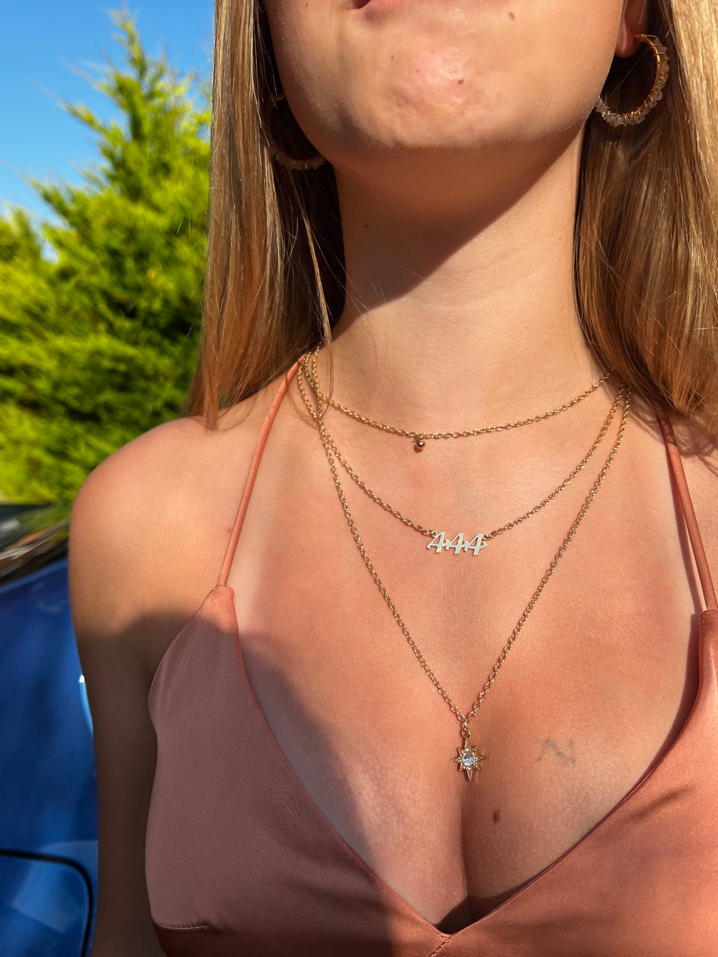 Angel number 444 necklace