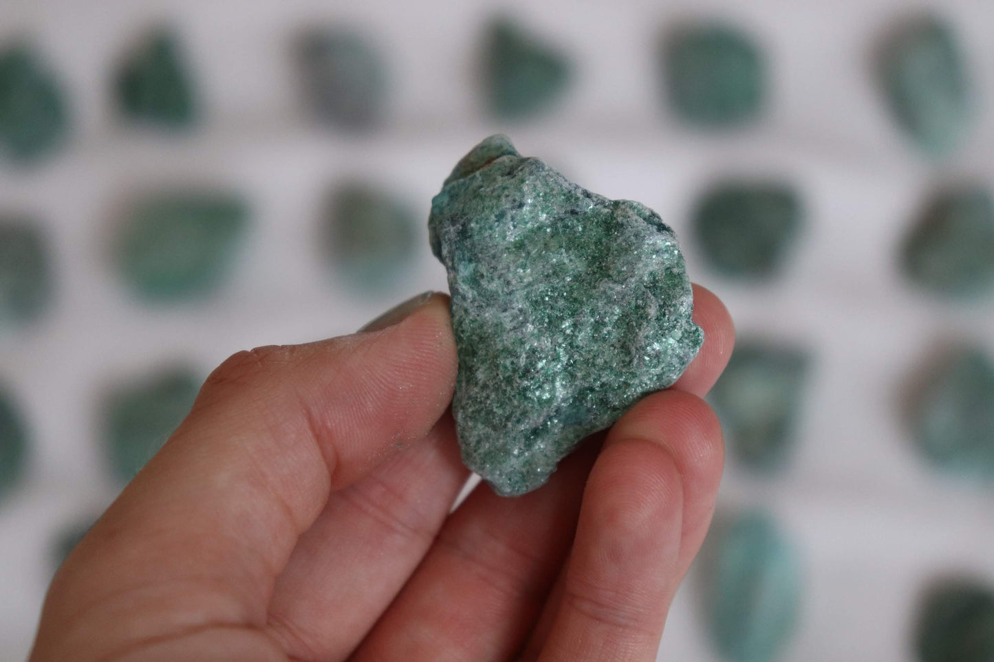 Green Raw  Fuchsite Crystal