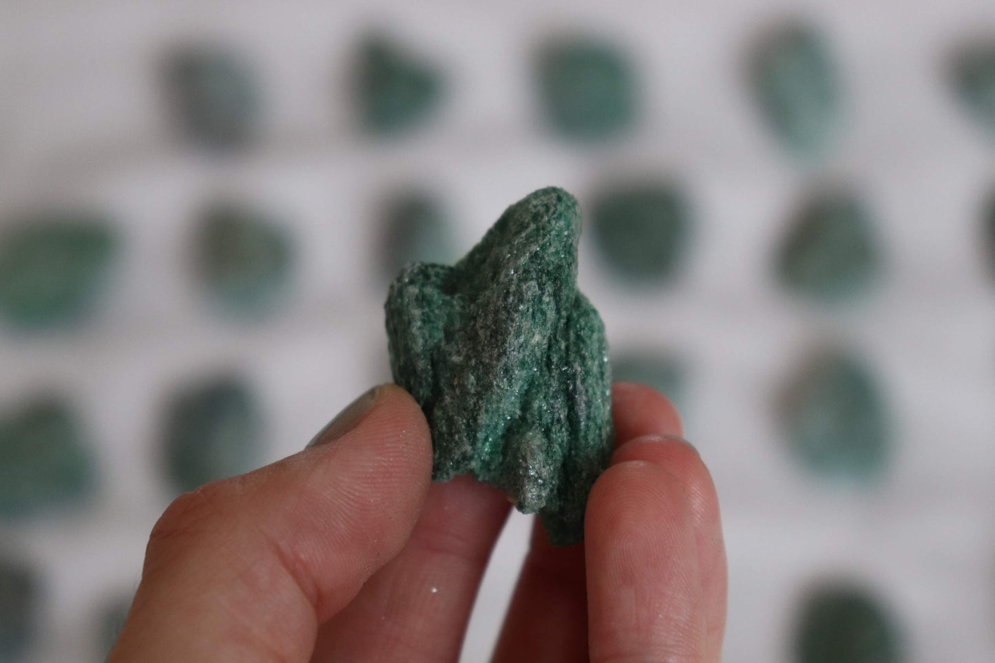 Green Raw  Fuchsite Crystal