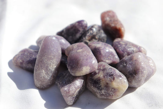 Lepidolite Polished Large Tumbled Stone