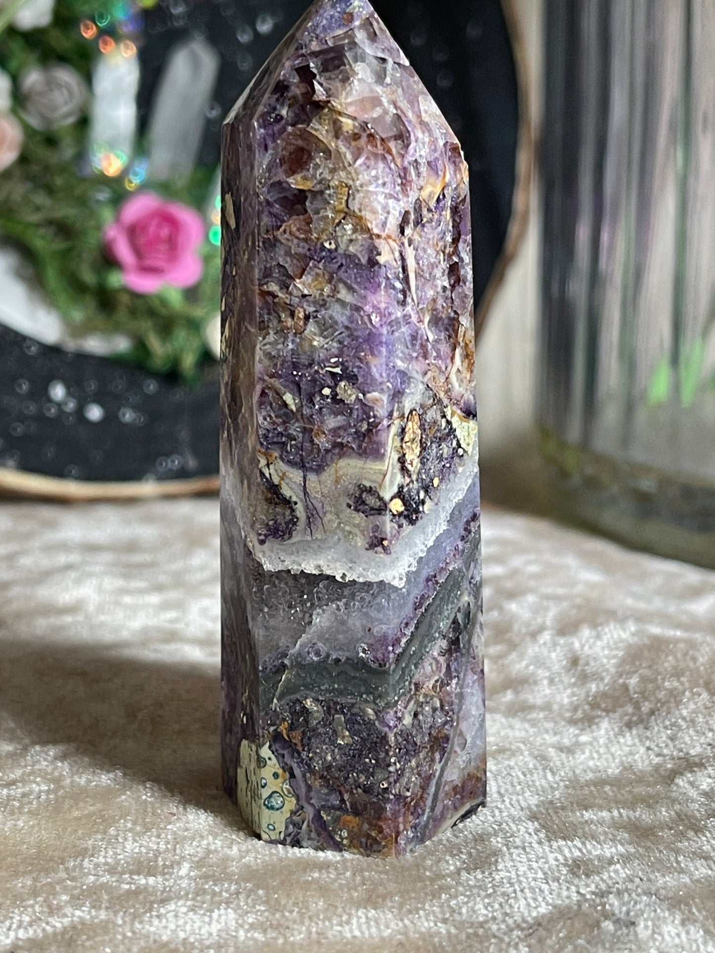 Opalised Fluorite Tower