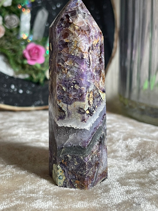 Opalised Fluorite Tower