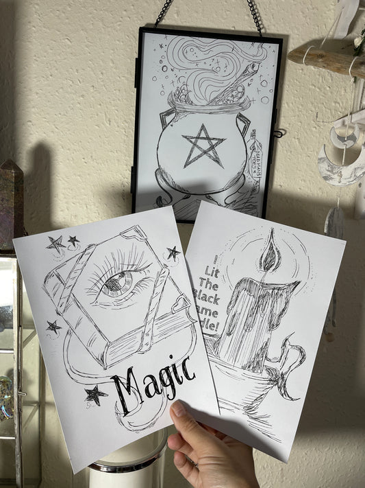 Hocus Pocus Art work Set