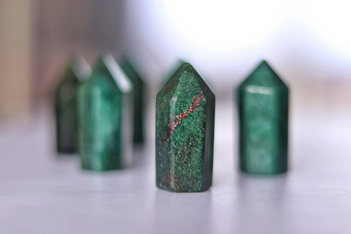 Green Fuchsite Small Polished Tower