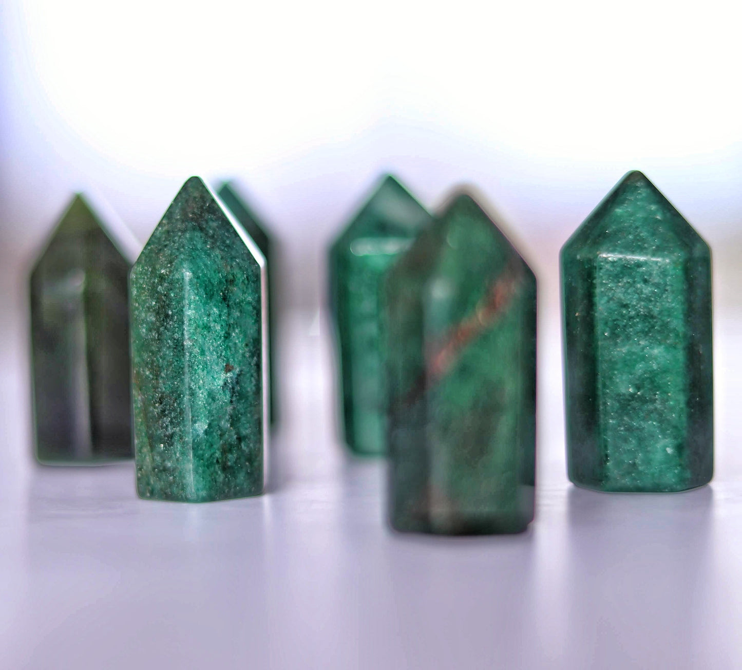 Green Fuchsite Small Polished Tower