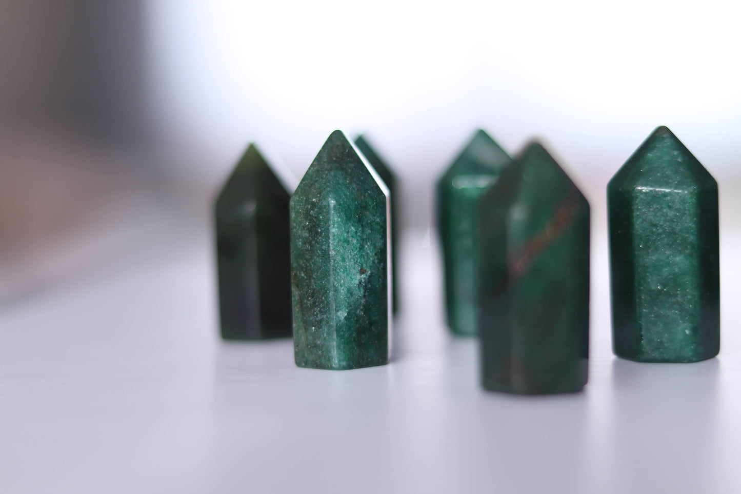 Green Fuchsite Small Polished Tower