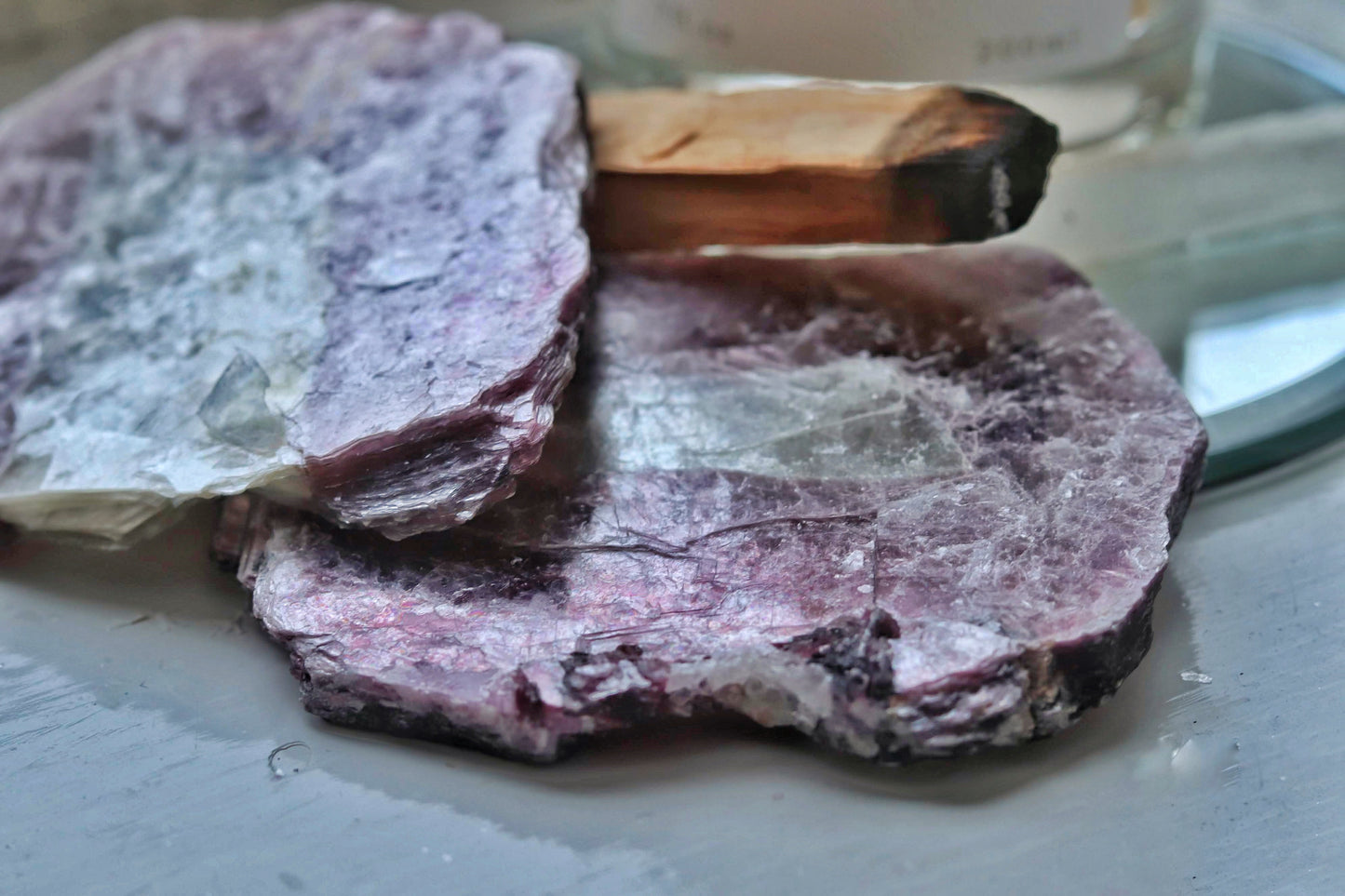 Lepidolite Raw Bi Colour