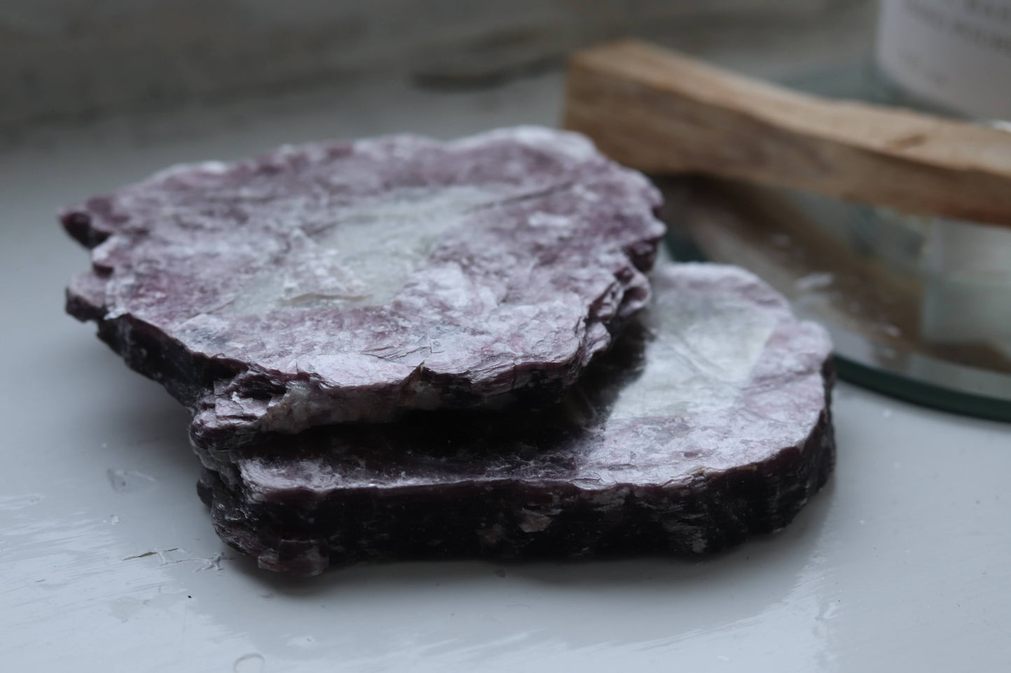 Lepidolite Raw Bi Colour