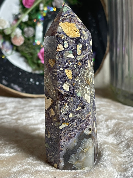 Opalised Fluorite Tower