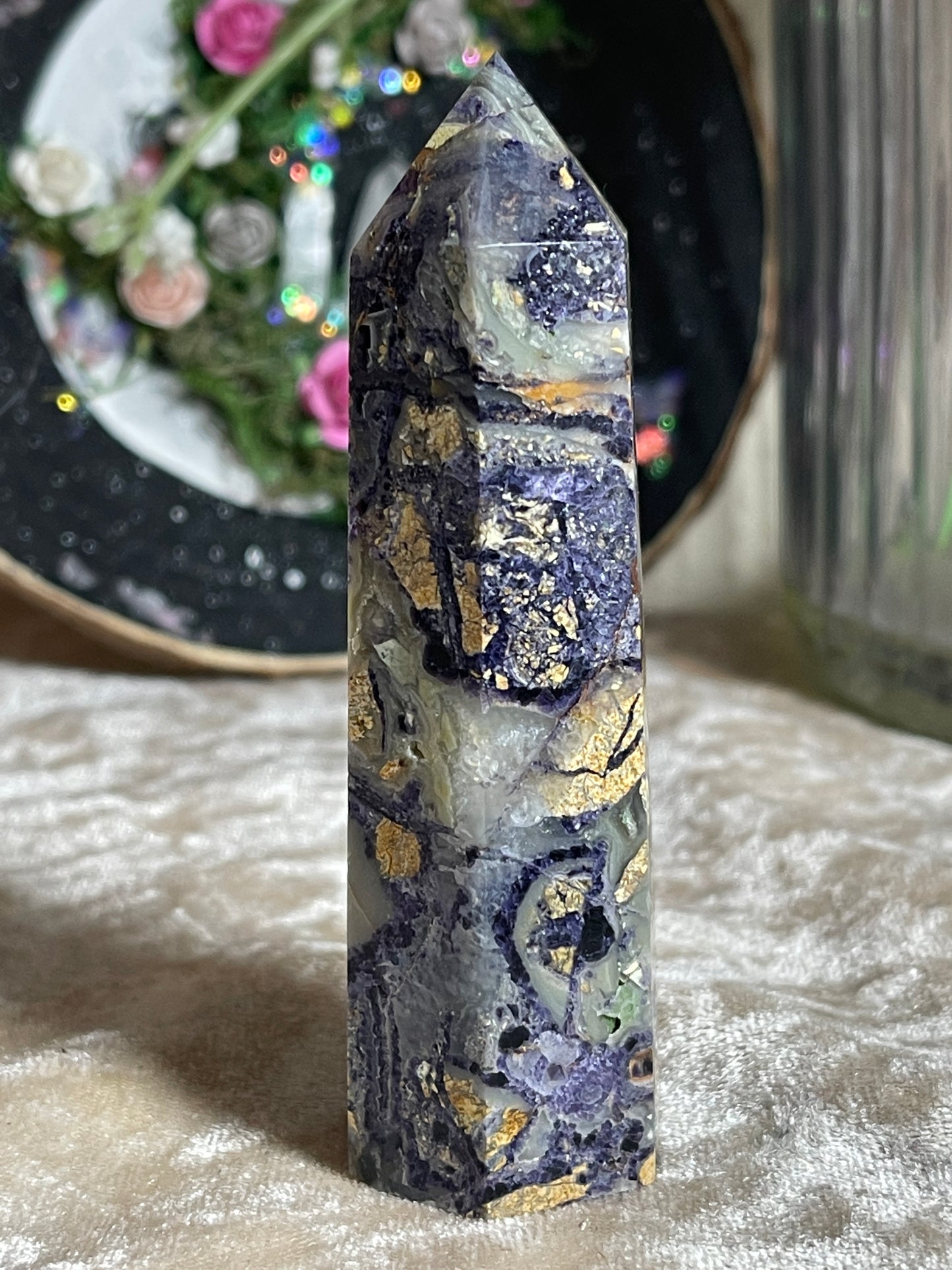 Opalised Fluorite Tower