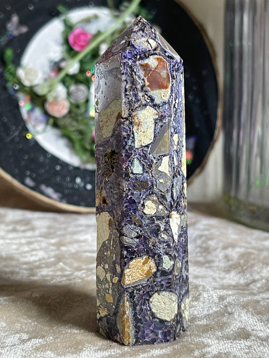 Opalised Fluorite Tower