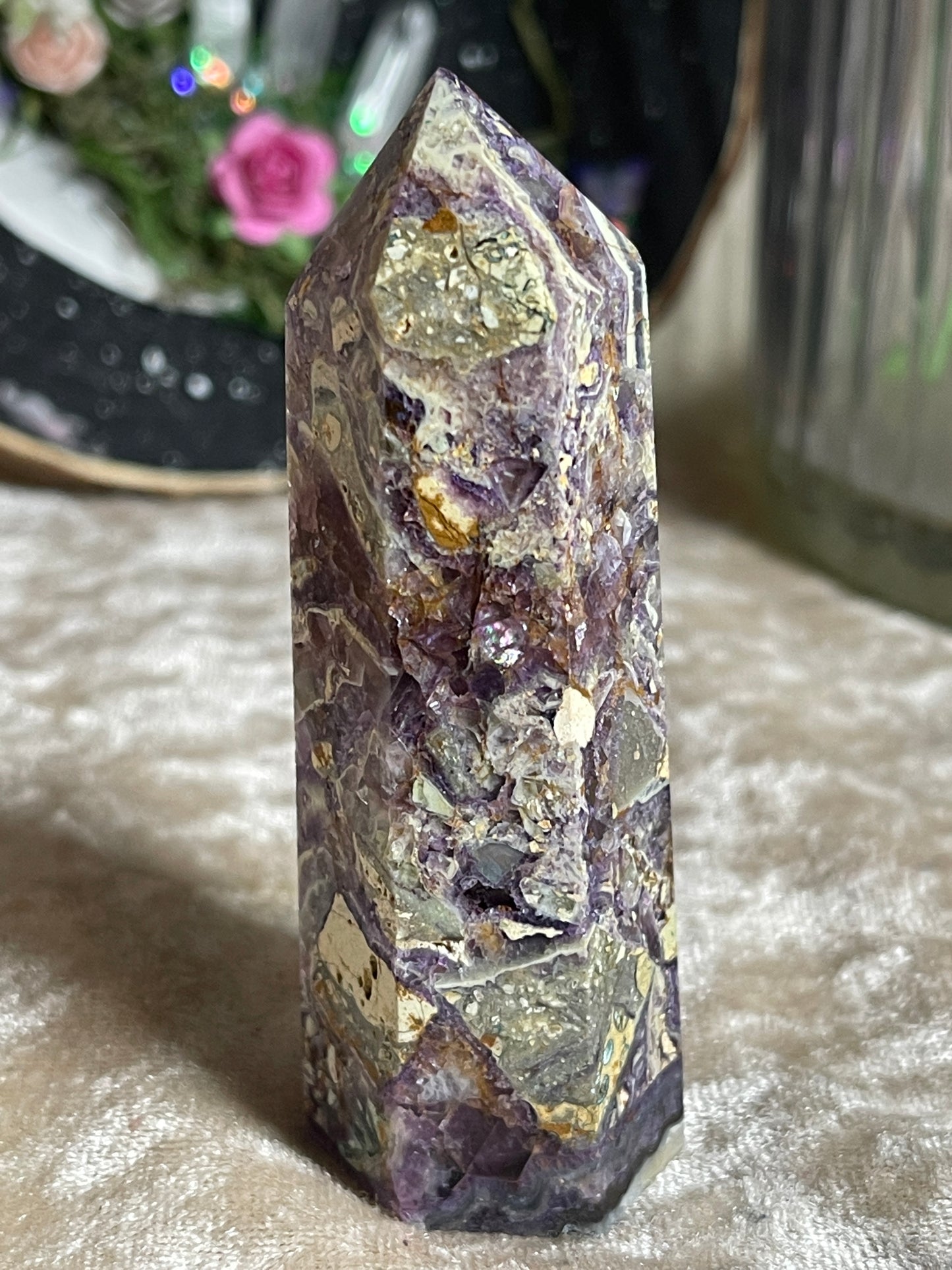 Opalised Fluorite Tower