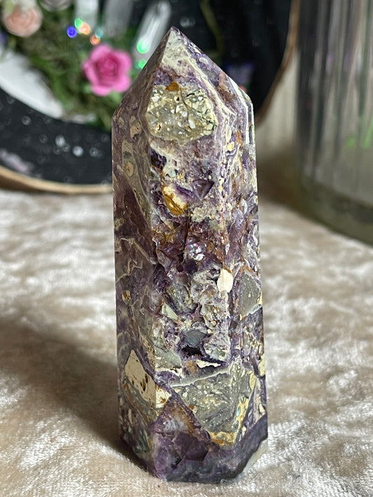 Opalised Fluorite Tower