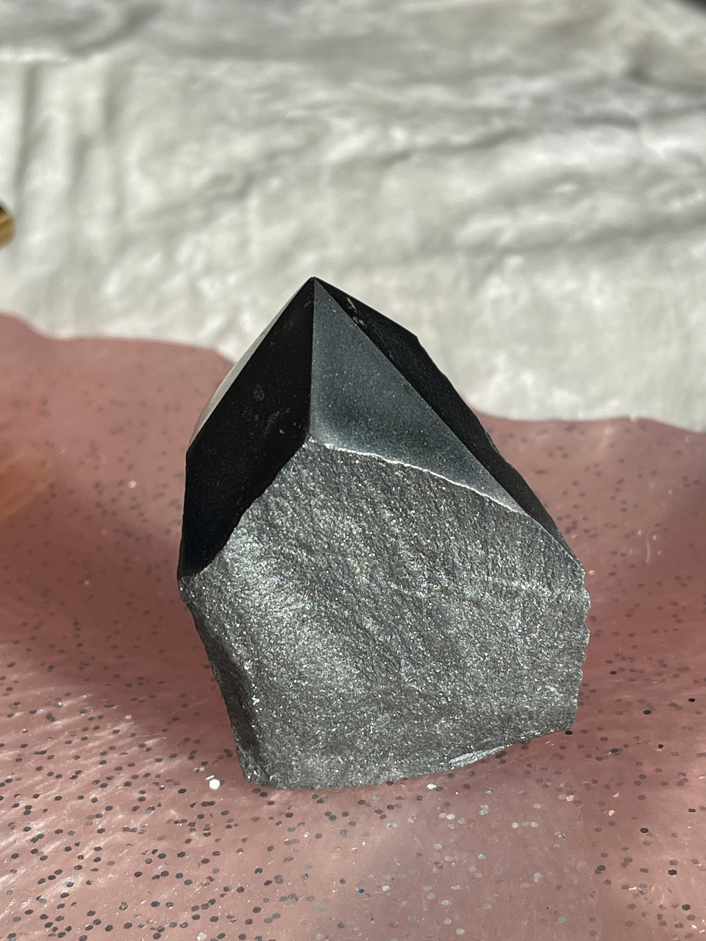 Heamatite Cut Base Half Polished