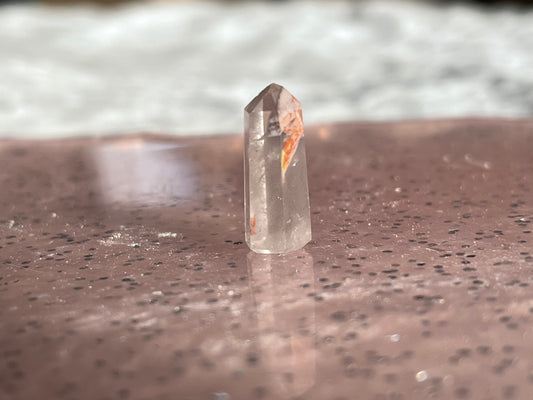 Pink Lithium Polished Quartz Mini Point