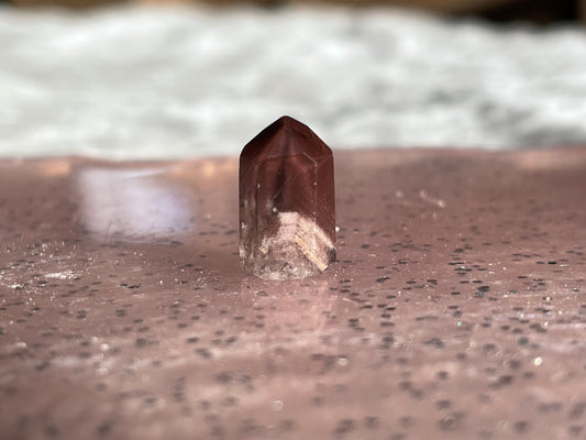 Pink Lithium Polished Quartz Mini Point