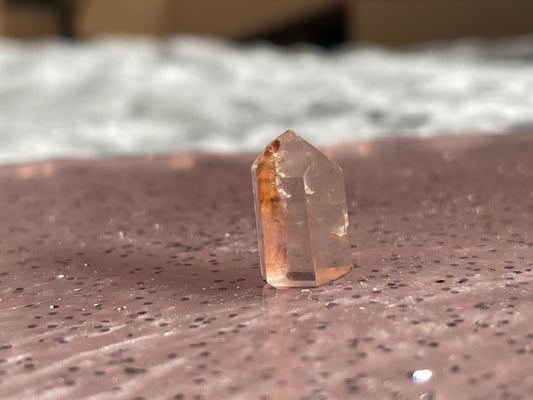 Pink Lithium Polished Quartz Mini Point