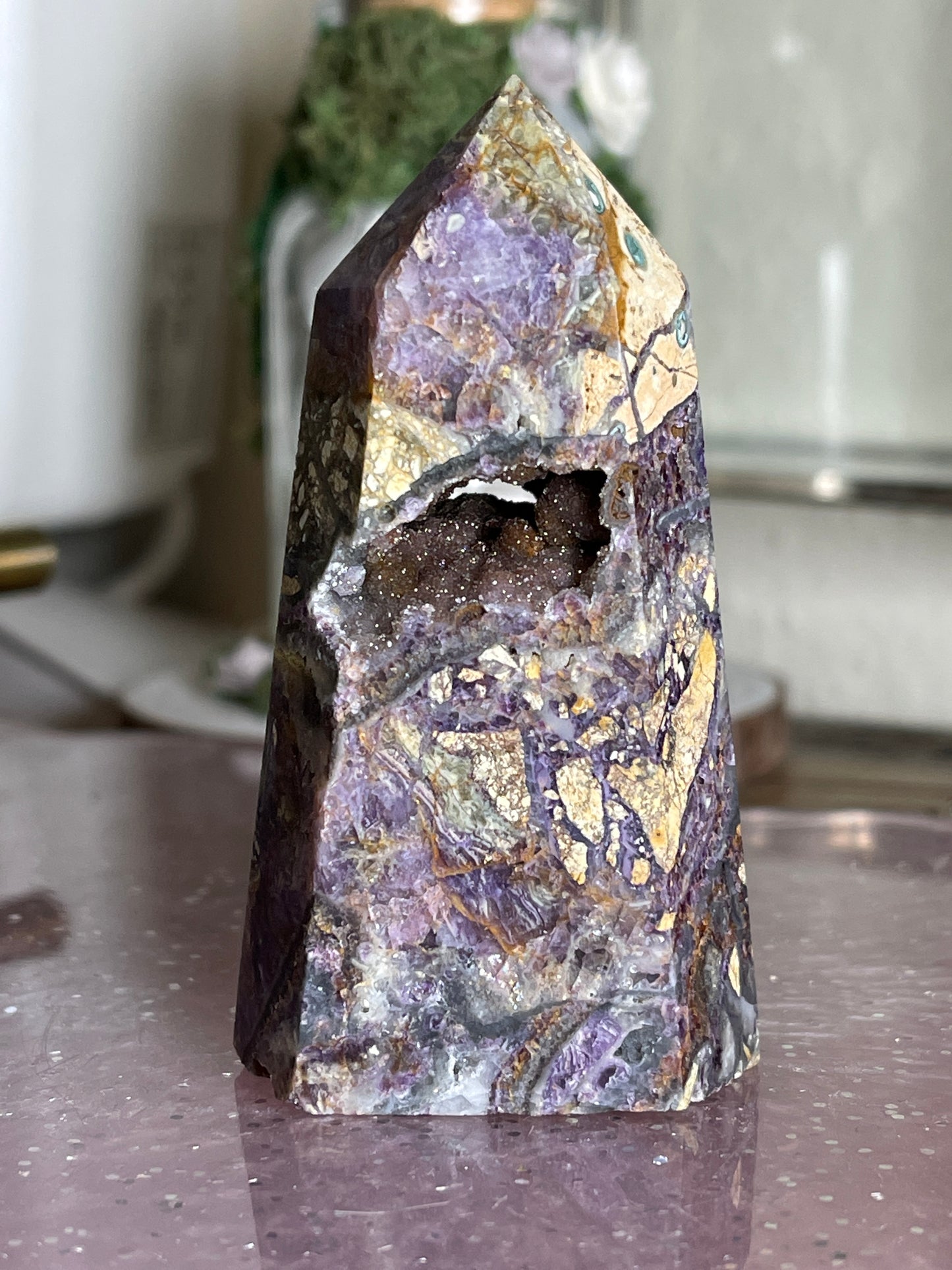 Opalised Fluorite Tower