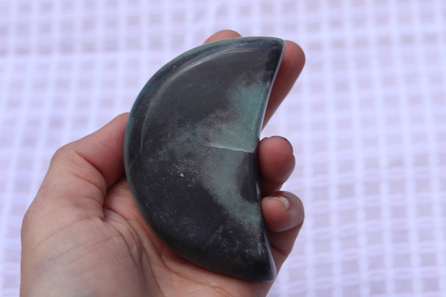 Trolleite Carved Large Moon Crystal