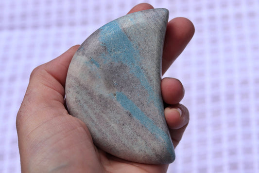 Trolleite Carved Large Moon Crystal