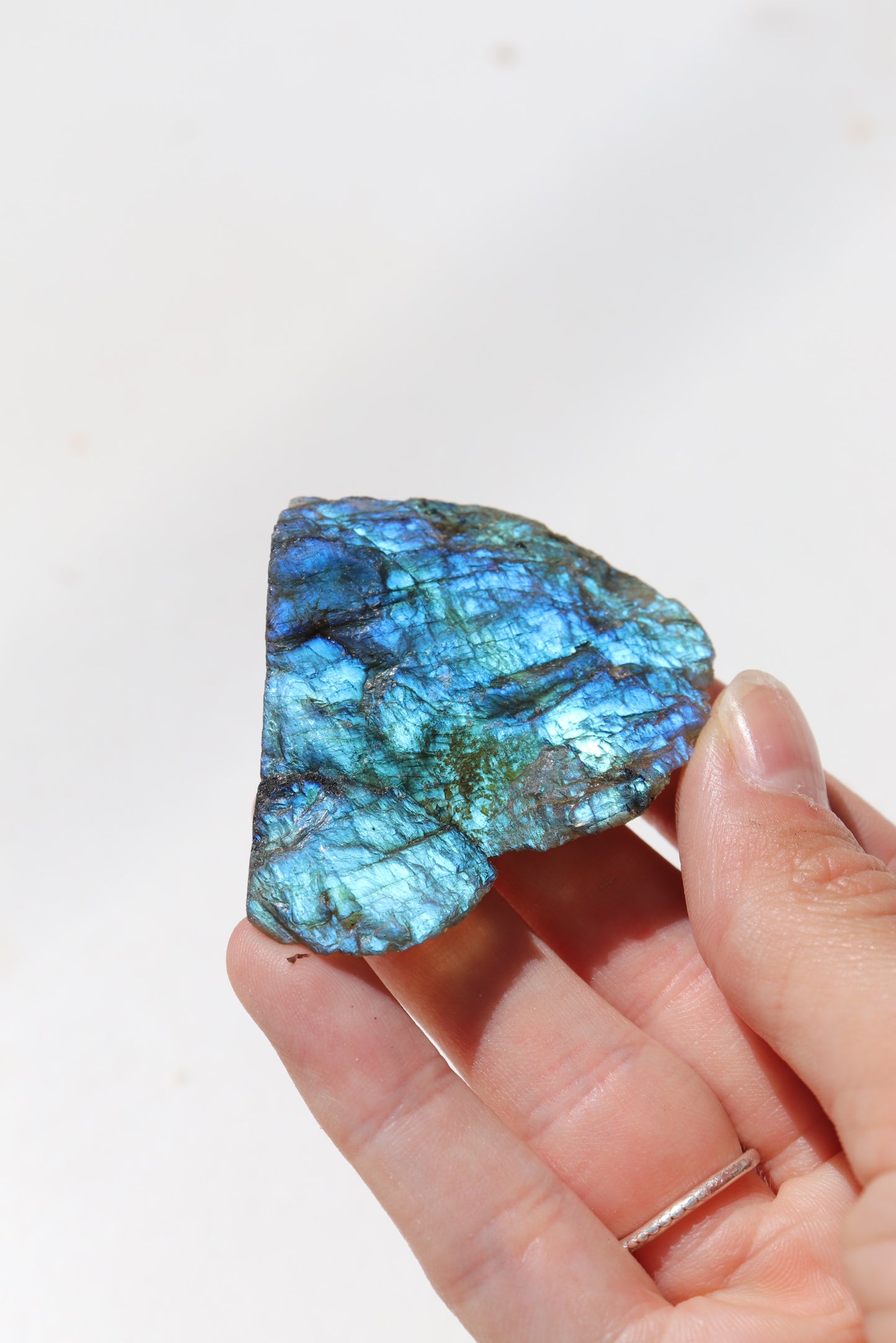 Labradorite Top Polished Crystal Slice