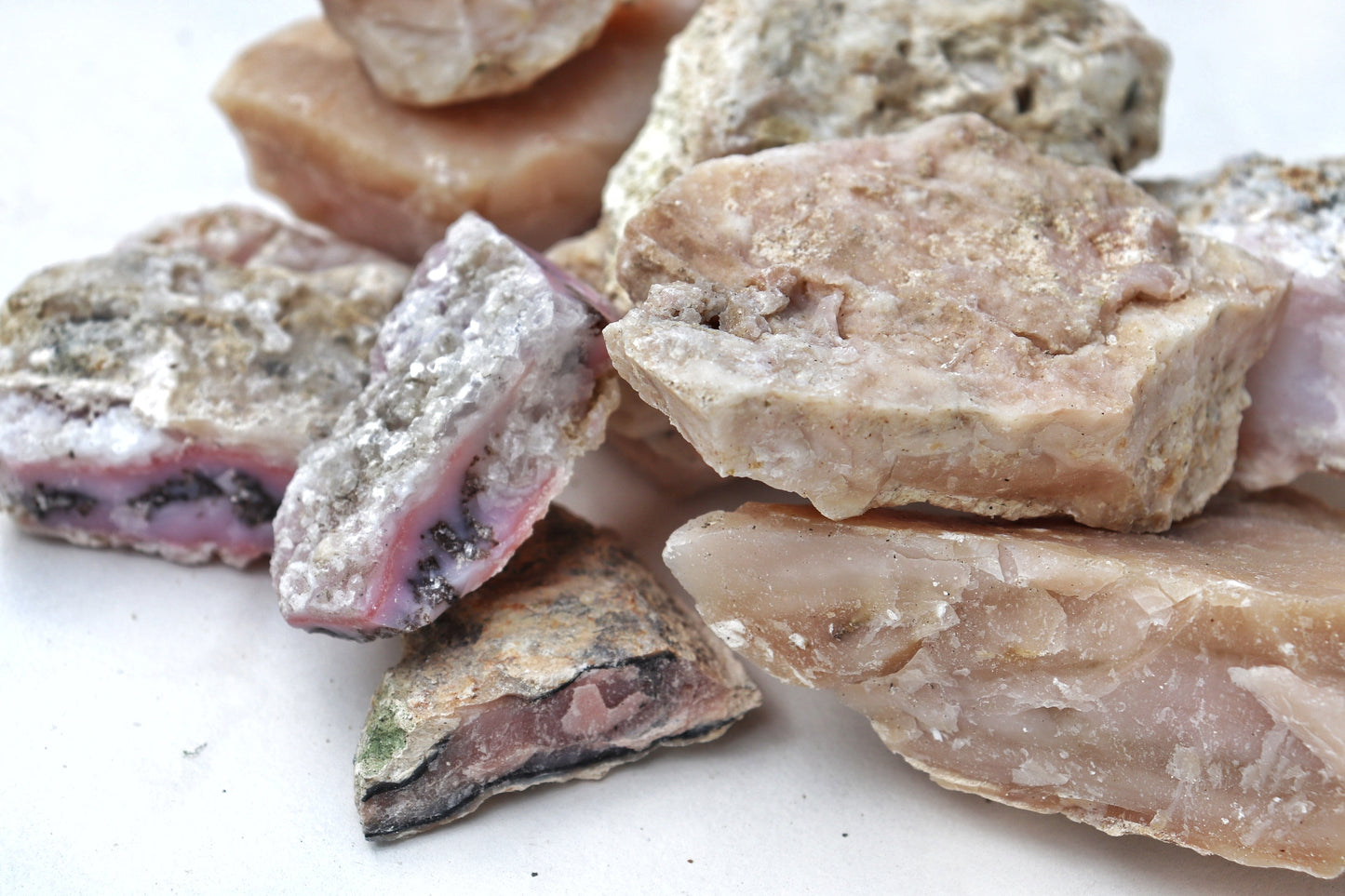 Pink Peruvian Opal Raw Crystal