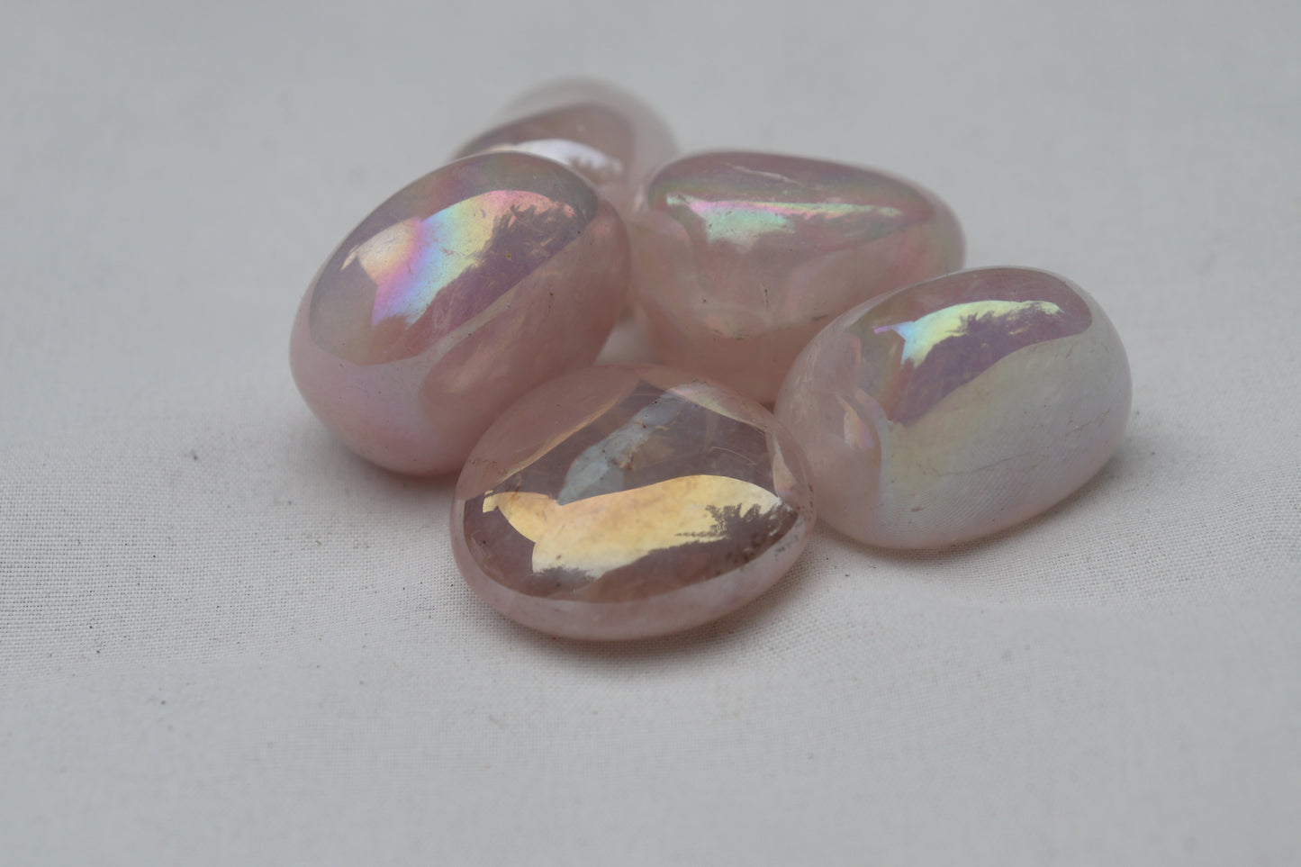 Rose Quartz Aura Large Tumbled Stone