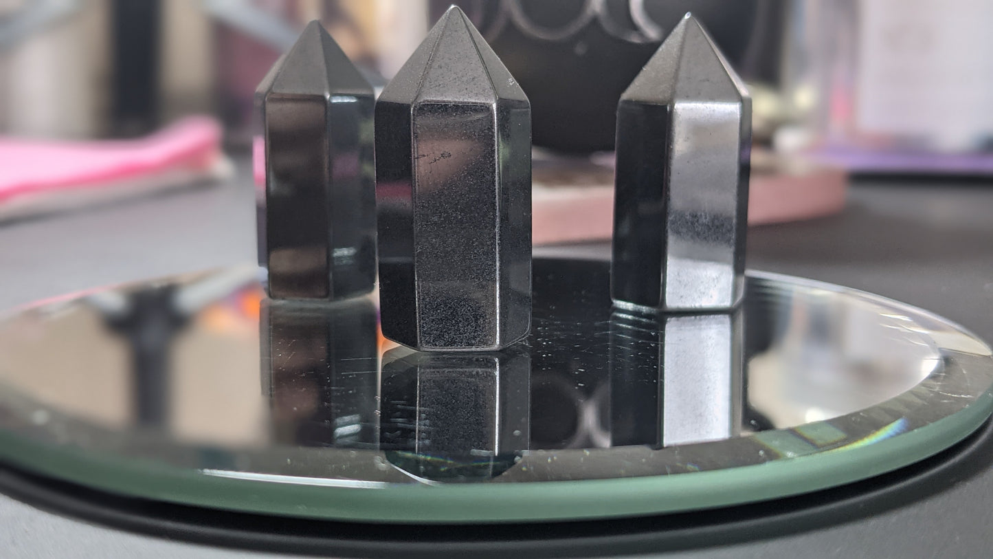 Hematite Polished Point