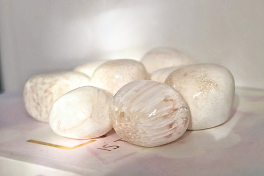 Scolecite Large Tumbled Stone