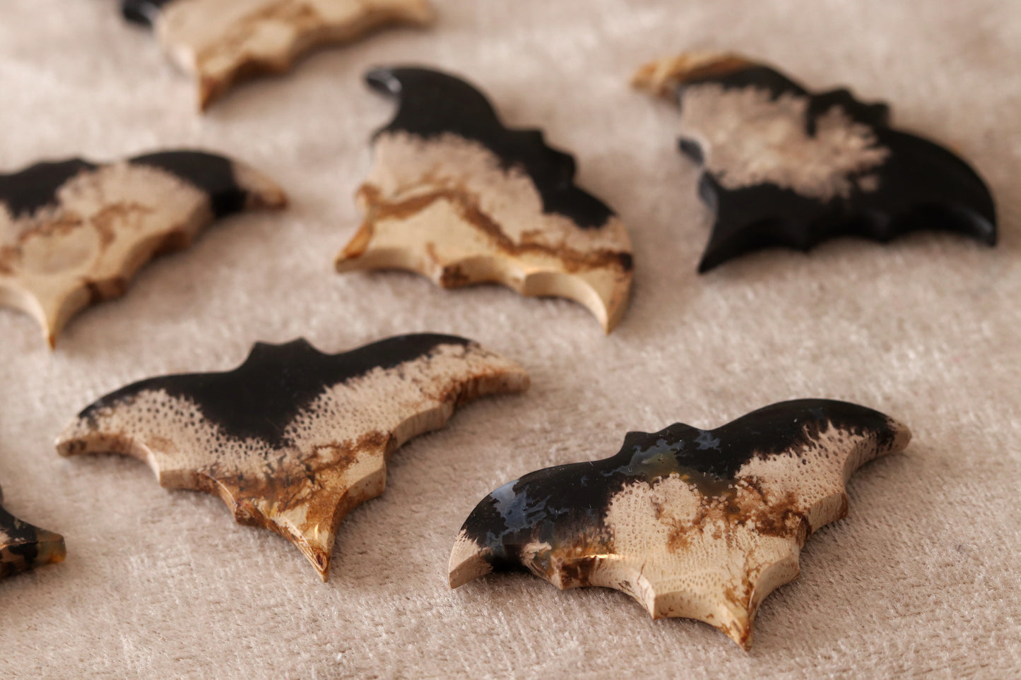 Carved Bat palm root