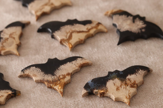 Carved Bat palm root