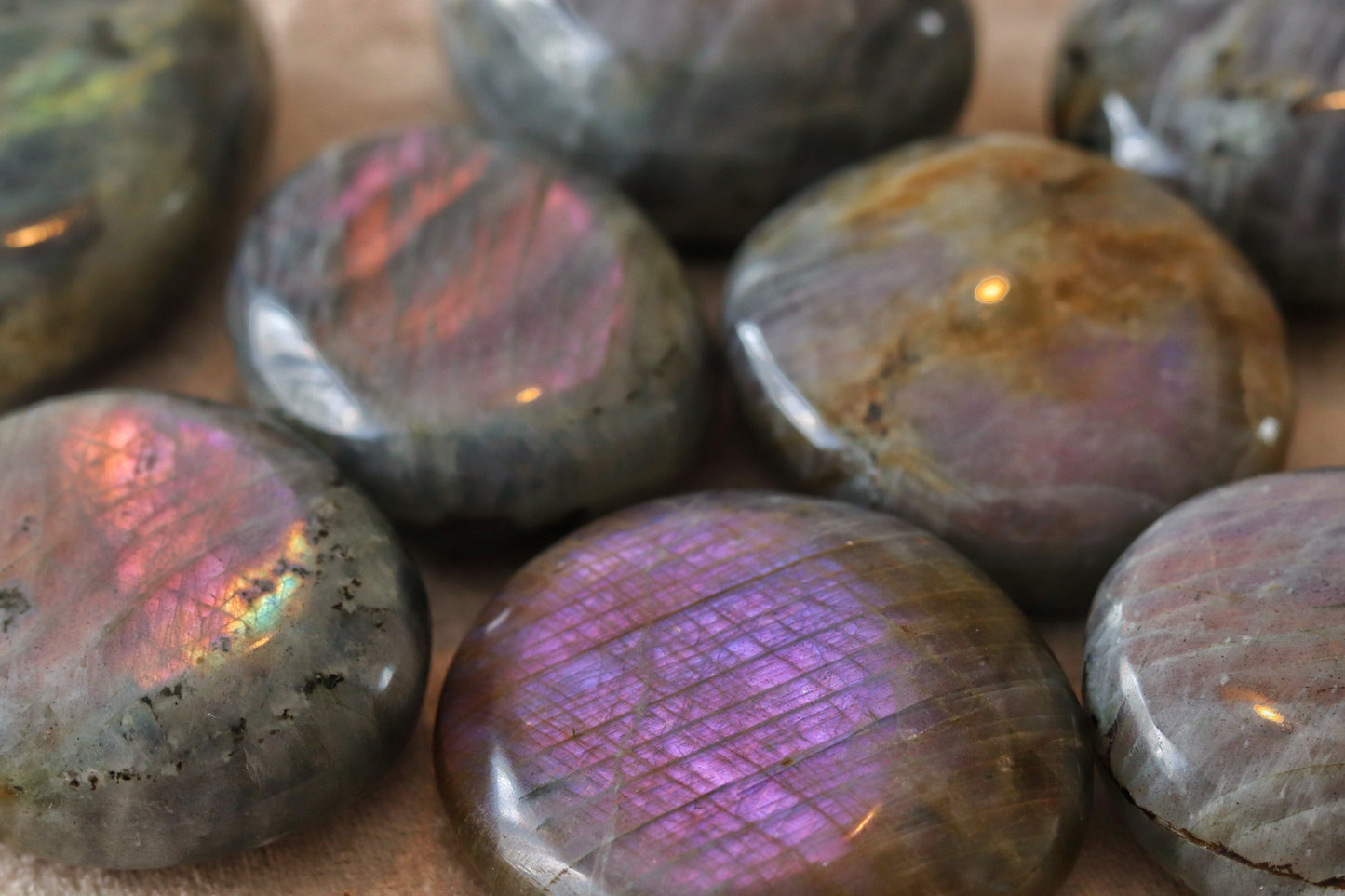 Purple Labradorite Palms