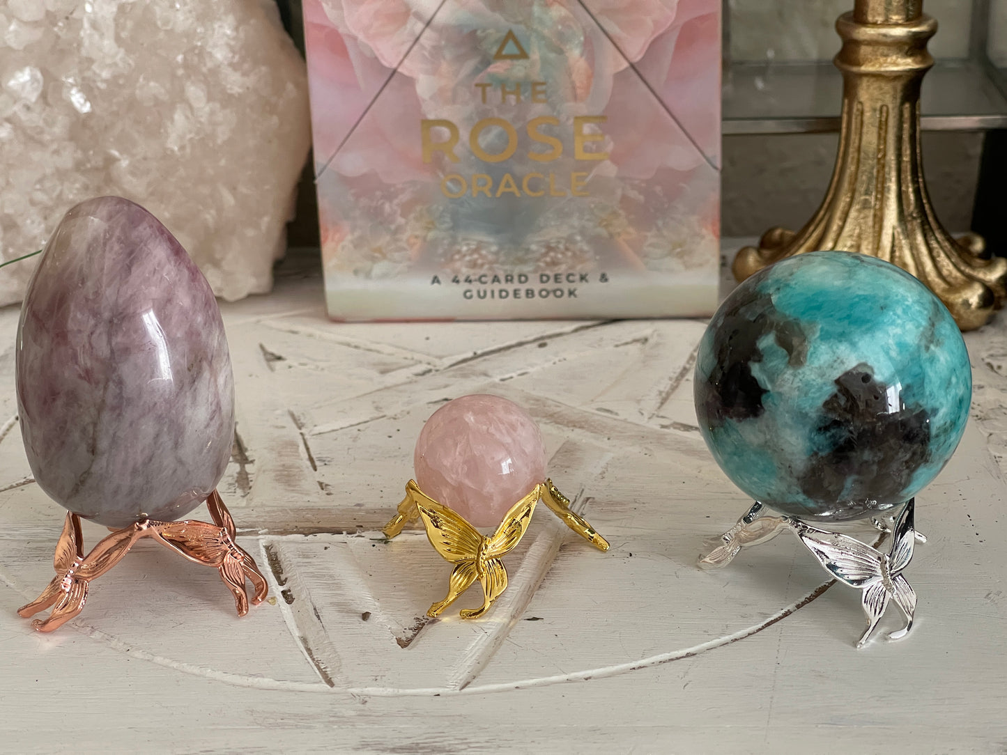 Butterfly Crystal Altar Stands