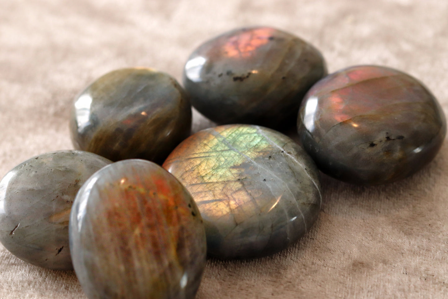 Purple Labradorite Palms