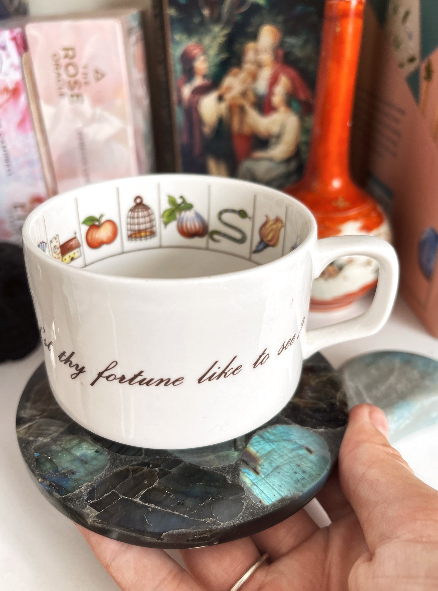 Labradorite slab/coasters