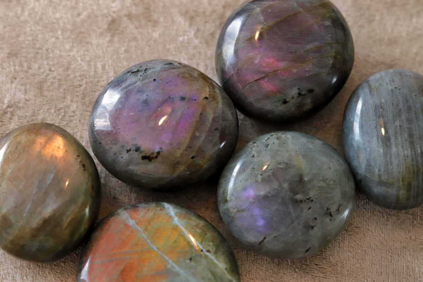 Purple Labradorite Palms