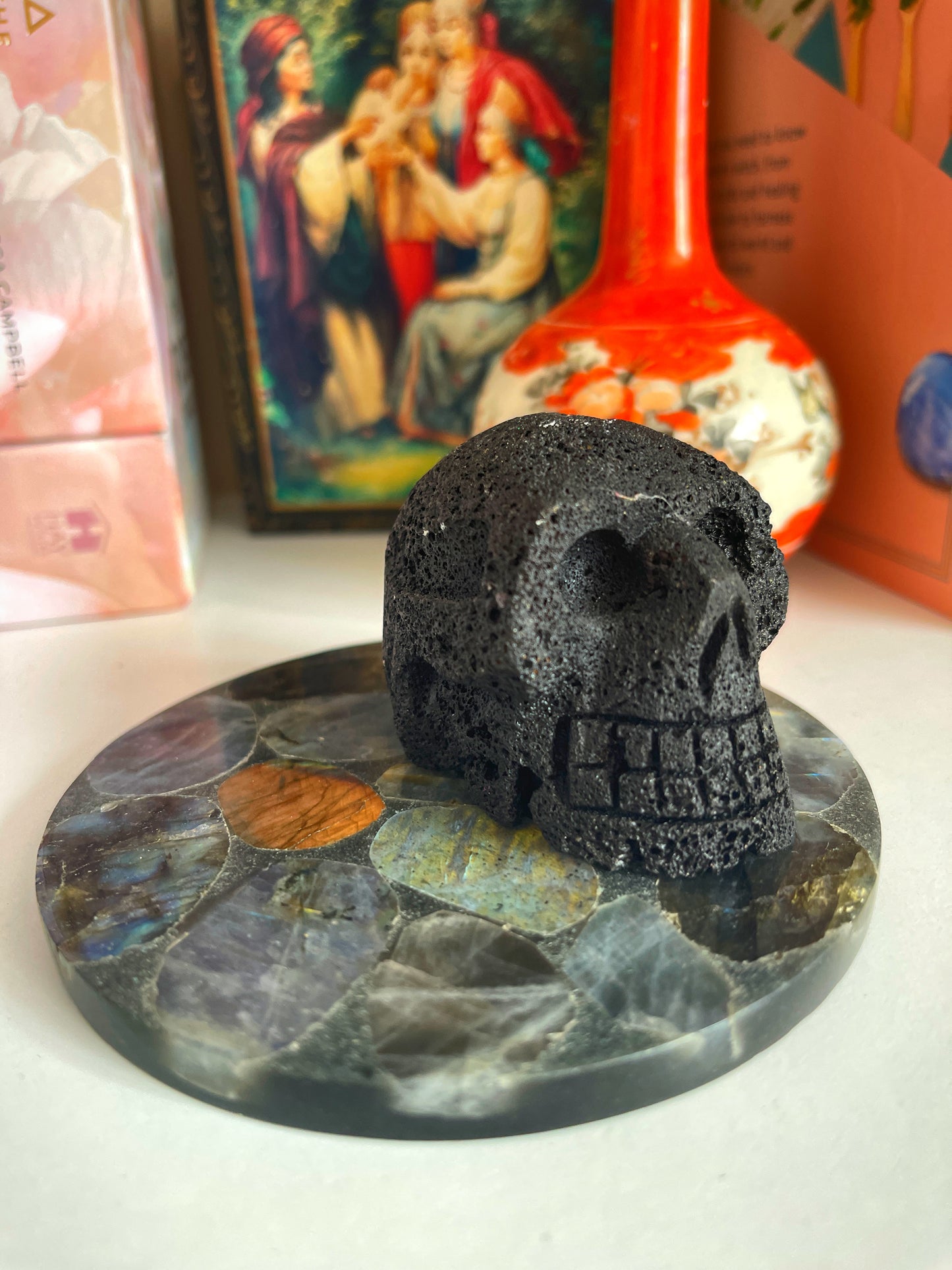 Labradorite slab/coasters