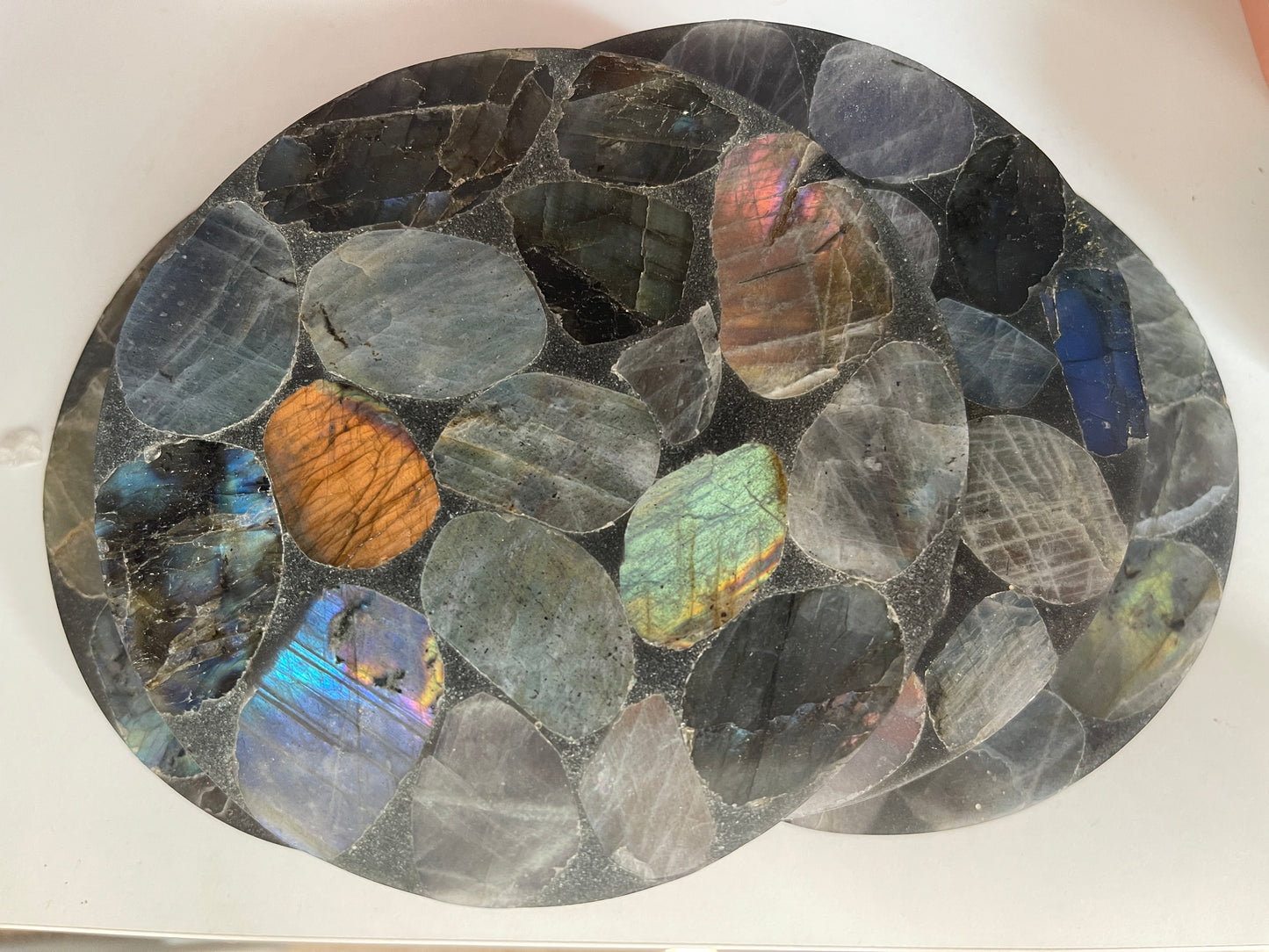 Labradorite slab/coasters