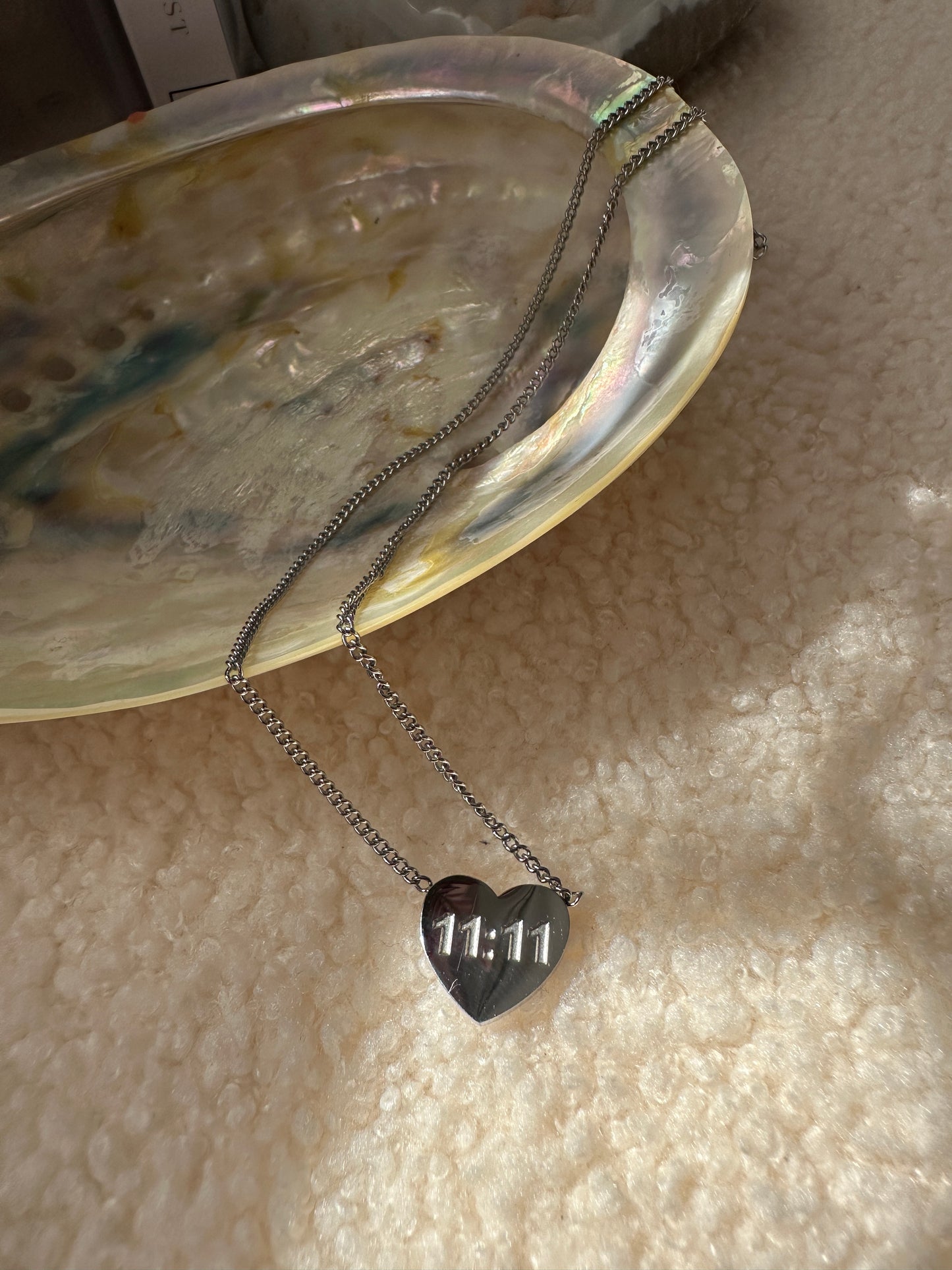 1111 Heart shaped necklace