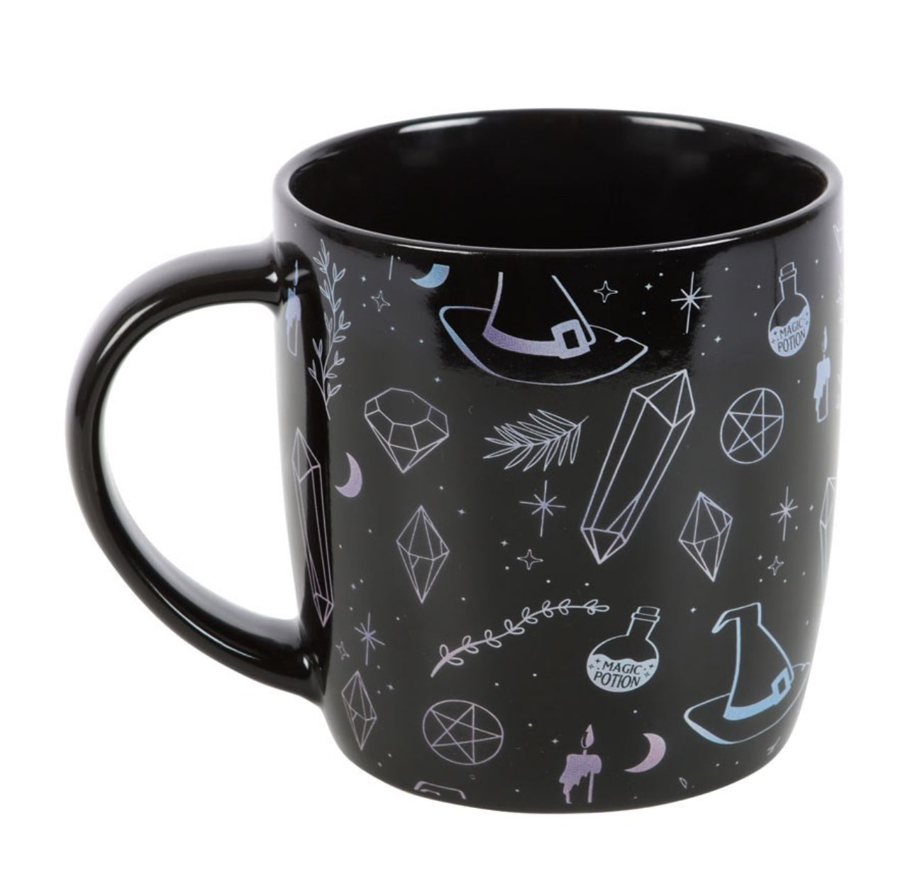 Crystal witch print mug