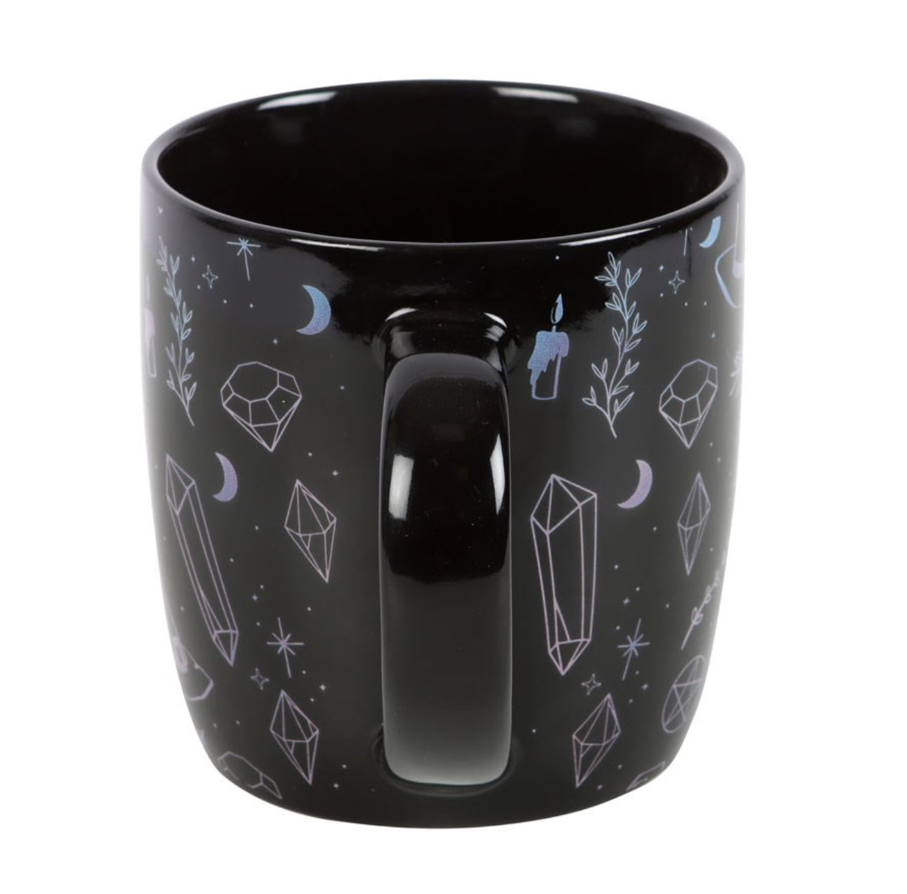 Crystal witch print mug