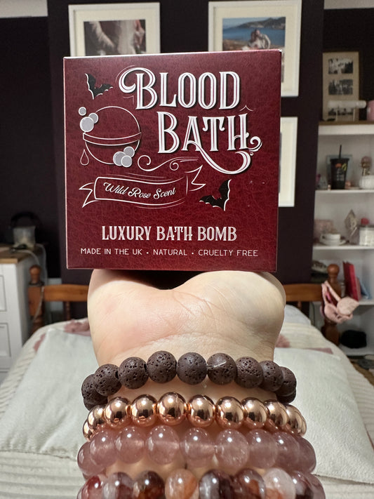 Blood Bath Wild Rose Bath Bomb