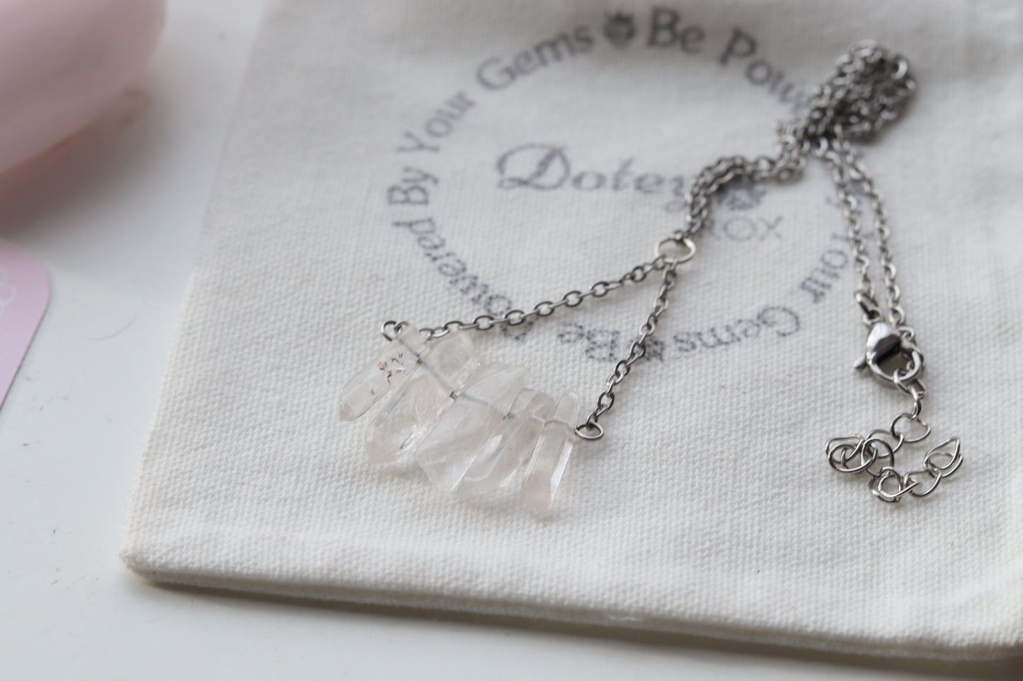 Handmade Crystal Quartz necklace