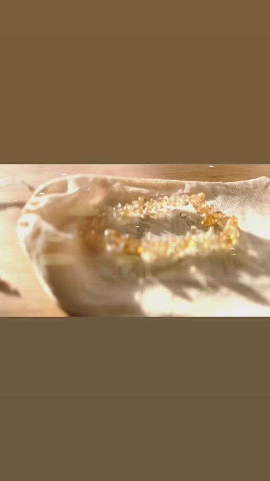 Citrine chip bangle