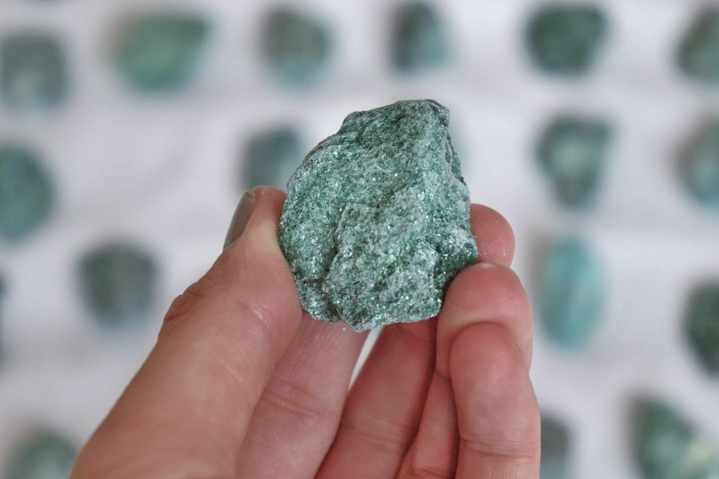 Green Raw  Fuchsite Crystal