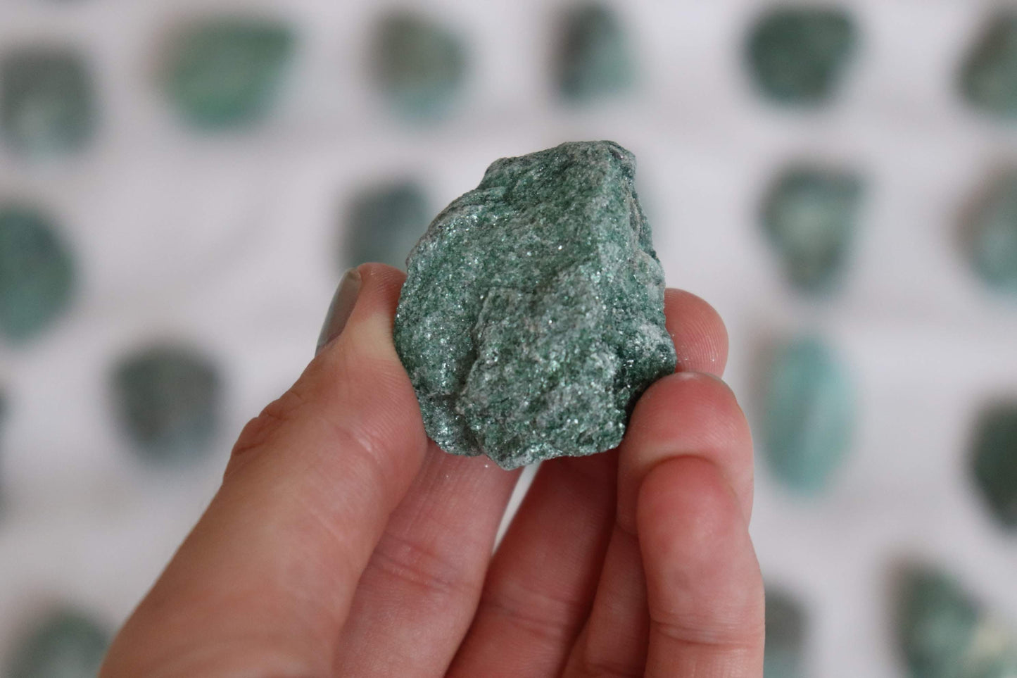 Green Raw  Fuchsite Crystal